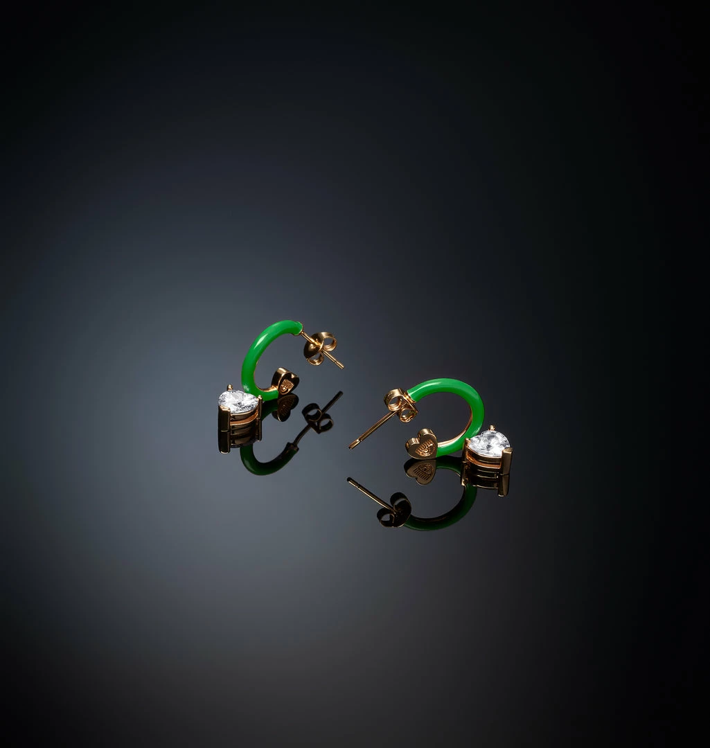 COM Chiara Ferragni LOVE PARADE HOOPS EARRING WITH PENDANT JEWELS AND WATCHES