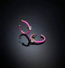 COM Chiara Ferragni LOVE PARADE HOOPS EARRING