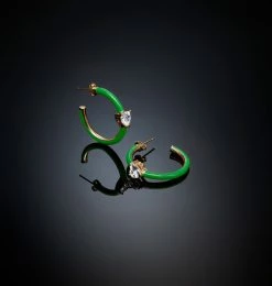 COM Chiara Ferragni JEWELS AND WATCHES LOVE PARADE HOOPS EARRING