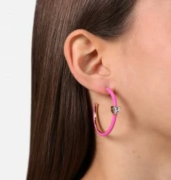 COM Chiara Ferragni LOVE PARADE HOOPS EARRING