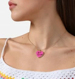 COM Chiara Ferragni NECKLACE WITH PINK HEART PENDANT BEST FRIENDS JEWELS AND WATCHES
