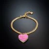 COM Chiara Ferragni TRUE LOVE BRACELET WITH PINK PENDANT