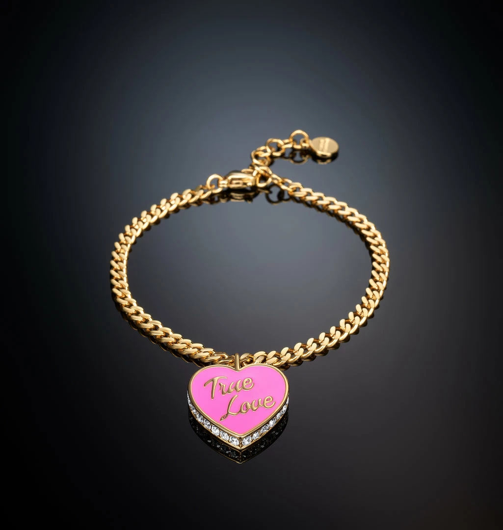 COM Chiara Ferragni TRUE LOVE BRACELET WITH PINK PENDANT